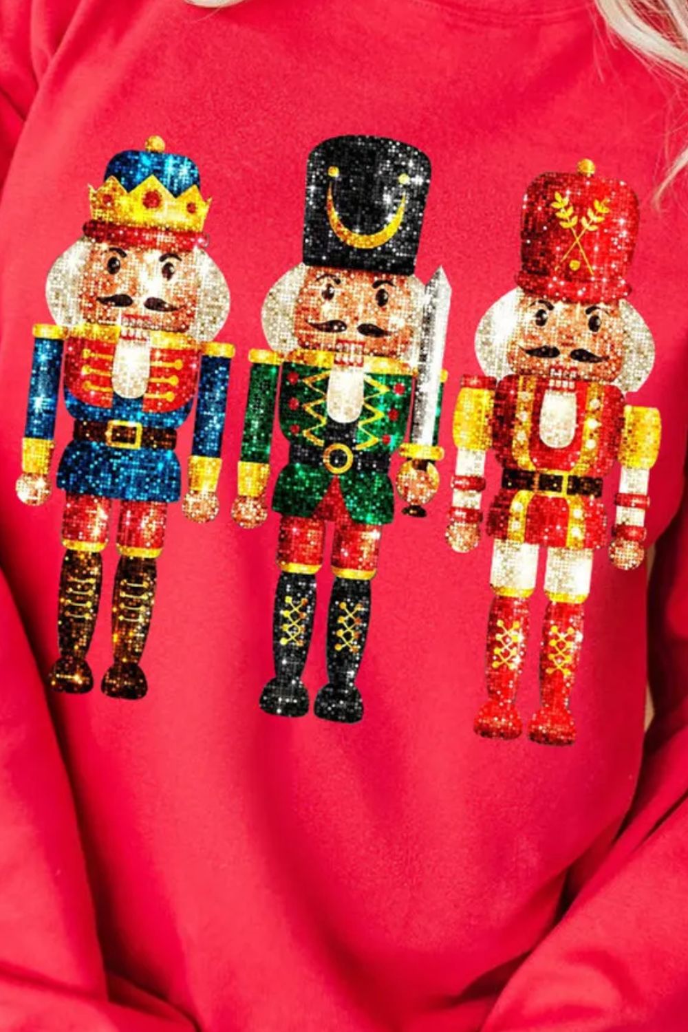Sweatshirt - Nutcracker Round Neck Long Sleeve