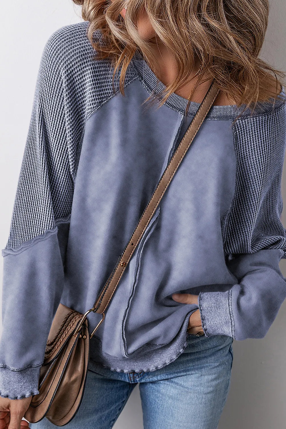 Shirt - Seam Long Sleeve Sweatshirt