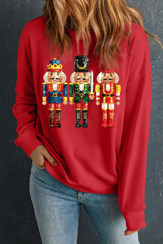 Sweatshirt - Nutcracker Round Neck Long Sleeve